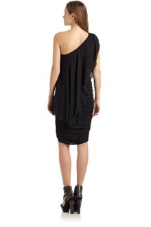 Alice + Olivia One-Shoulder Flutter Dress - Lyst