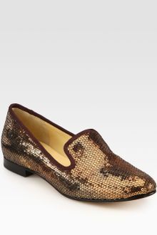 Cole Haan Sabrina Sequin Smoking Slippers - Lyst