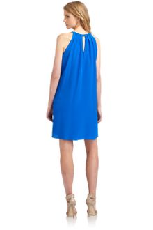 Cynthia Steffe Dionna Draped Silk Dress - Lyst