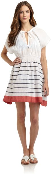 French Connection Sun Stripe Short Dress - Lyst