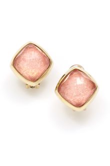 Kara Ross Cushion Cut Snakeskin Resin Earrings - Lyst