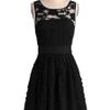 Modcloth When The Night Comes Dress in Black - Lyst