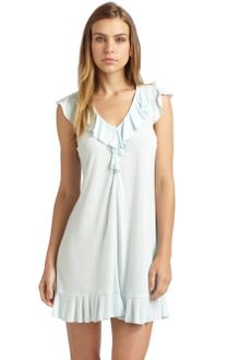 Oscar De La Renta Sleepwear Ruffled Chemise - Lyst