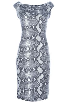 Pierre Balmain Fitted Snakeskin Print Dress - Lyst