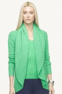 Ralph Lauren Black Label Cashmere Circle Cardigan - Lyst