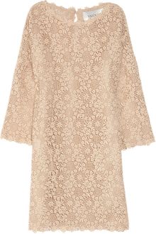 Valentino Cotton Lace Dress - Lyst