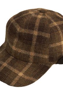 Barneys New York Plaid Roller Cap - Lyst