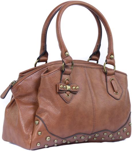 Jessica Simpson Heidi Satchel Saddle in Brown Jessica Simpson Heidi Satchel Saddle in Brown