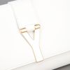 Yves Saint Laurent Leather Clutch in White - Lyst