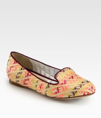 Vera Wang Lavender Hurley Woven Smoking Slippers - Lyst
