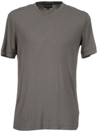 Giorgio Armani Short Sleeve Tshirt - Lyst