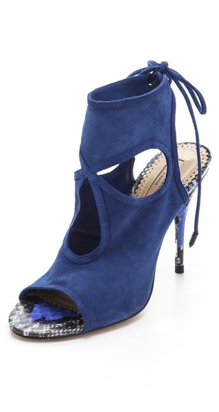 Aquazzura Sexy Thing Suede Booties - Lyst
