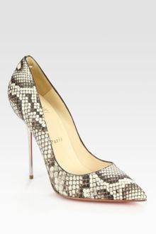 Christian Louboutin Lipsinka Python Point Toe Pumps - Lyst