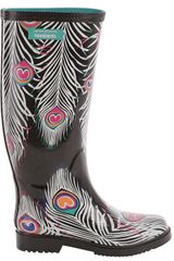 Matthew Williamson Havaianas Peacock Rain Boots