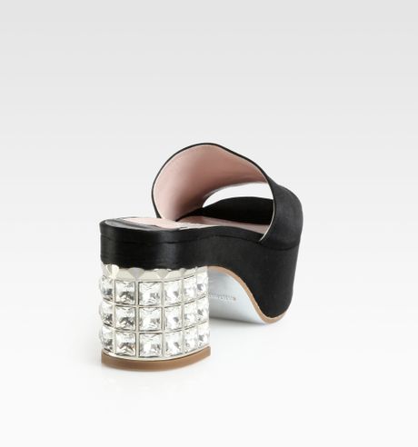miu miu satin mules