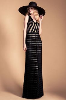 Temperley London Long Ribbon Tulle Dress - Lyst