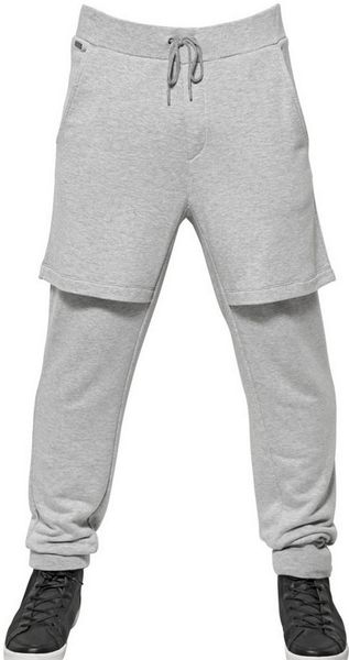 Adidas Slvr Jersey Fleece Shorts Jogging Pants in Gray for Men (grey) | Lyst