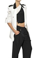 Anthony Vaccarello Viscose Satin Crepe Jacket