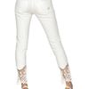 Blumarine Cotton Macramè Cotton Denim Jeans in White - Lyst