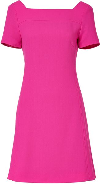 Goat Hot Pink Roxanna Woolcrepe Shift Dress - Lyst