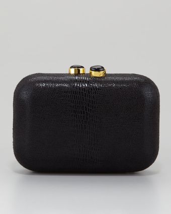 Kotur Margo Lizardembossed Vinyl Minaudiere - Lyst