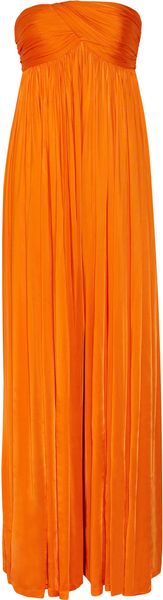 Alexander McQueen Strapless Stretchsatin Jersey Jumpsuit - Lyst
