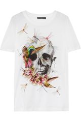 Alexander McQueen Printed Cotton Tshirt