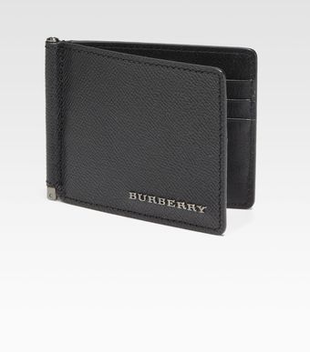 Burberry Leather Quillen Clip Wallet - Lyst
