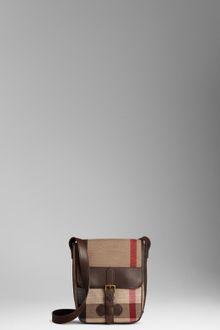 Burberry Check Crossbody Bag - Lyst