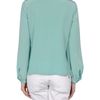 Diane Von Furstenberg Long Sleeve Shirt in Green (sky) - Lyst