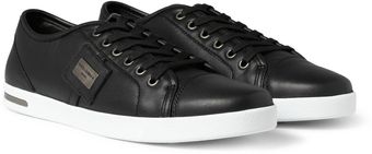Dolce & Gabbana Low Top Leather Sneakers - Lyst