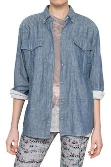 Etoile Isabel Marant Cotton Denim Shirt - Lyst
