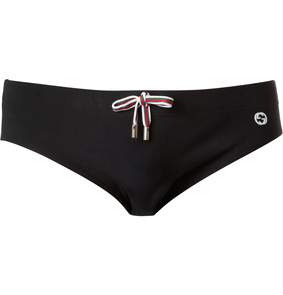 Gucci Swim Briefs in Black for Men | Lyst