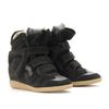 Isabel Marant Bekett Suede Wedge Sneakers in Black (jet) - Lyst