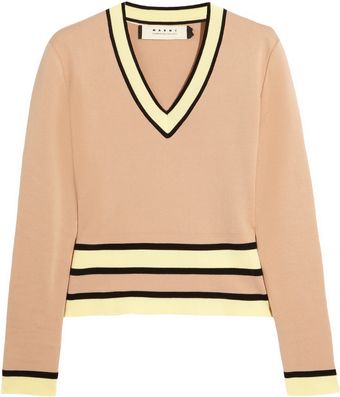 Marni Knitted Cotton Sweater - Lyst