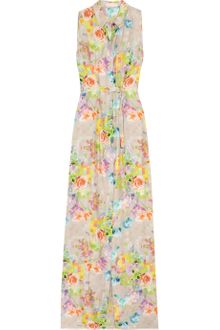Matthew Williamson Printed Silk Maxi Dress - Lyst