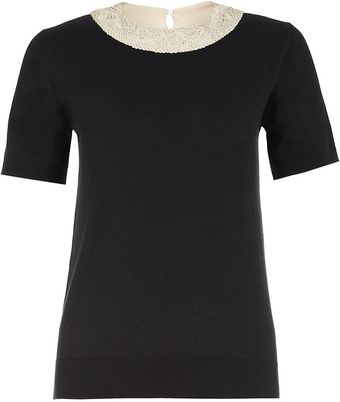 Max Mara Studio Ecru Sequin Top - Lyst