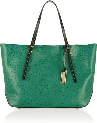 Michael Kors Gia Ostricheffect Leather Shopper - Lyst