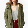 Nasty Gal Downtown Parka in Green (army) - Lyst