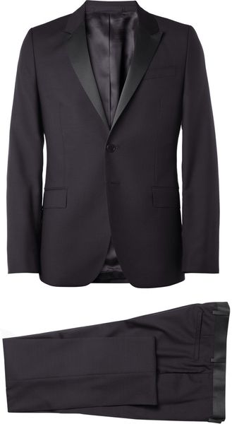 PS by Paul Smith Navy Wool and Mohairblend Tuxedo - Lyst