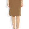 The Row Mallery Contrast Trimmed Wool Skirt in Brown (camel) - Lyst