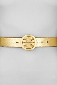 Tory Burch Classic Tory Logo Belt - Lyst