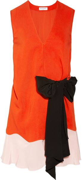 Vionnet Stretchcrepe and Silk Dress - Lyst