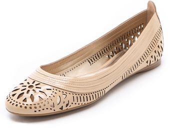 Belle By Sigerson Morrison Laser Cut Ballet Flats - Lyst