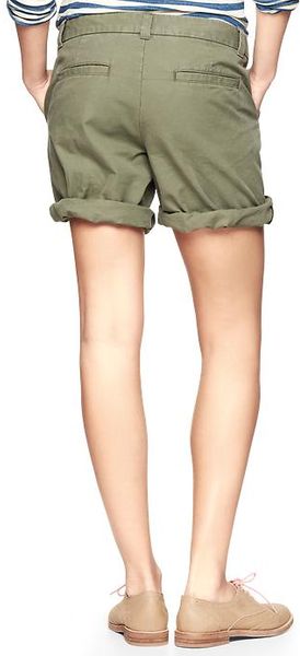 Gap Boyfriend Rollup Shorts - Lyst