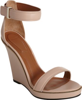 Givenchy Zipper Trim Wedge Sandal - Lyst