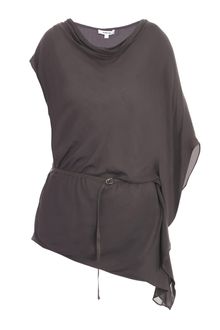 Helmut Lang Lush Voile Asymmetric Top - Lyst