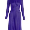 Issa Indigo Gather Waist Silk Jersey Dress in Purple (indigo) - Lyst