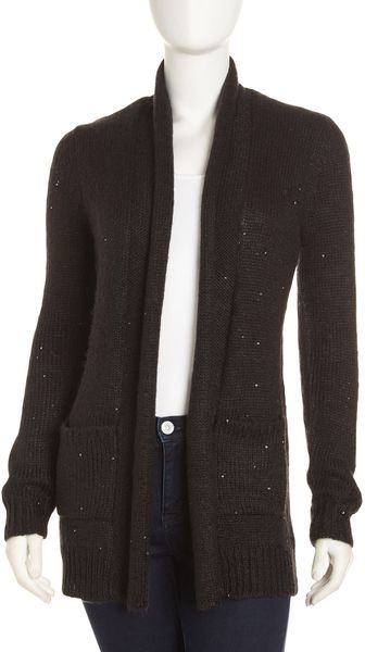Michael by Michael Kors Sequin Knit Cardigan - Lyst