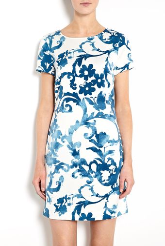 Moschino Cheap & Chic Pottery Print Crepe T-shirt Dress - Lyst
